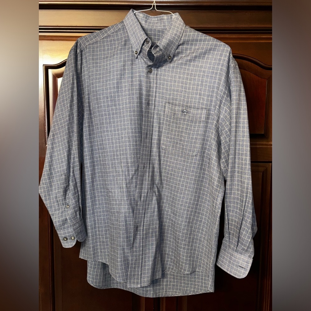 Turrau blue button shirt men’s‎ L